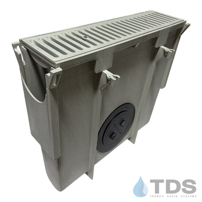NDS Dura Slope Inline Catch Basin with DS-661LG Grate