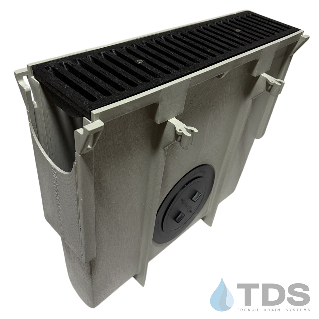NDS Dura Slope Inline Catch Basin with DS-663 Grate