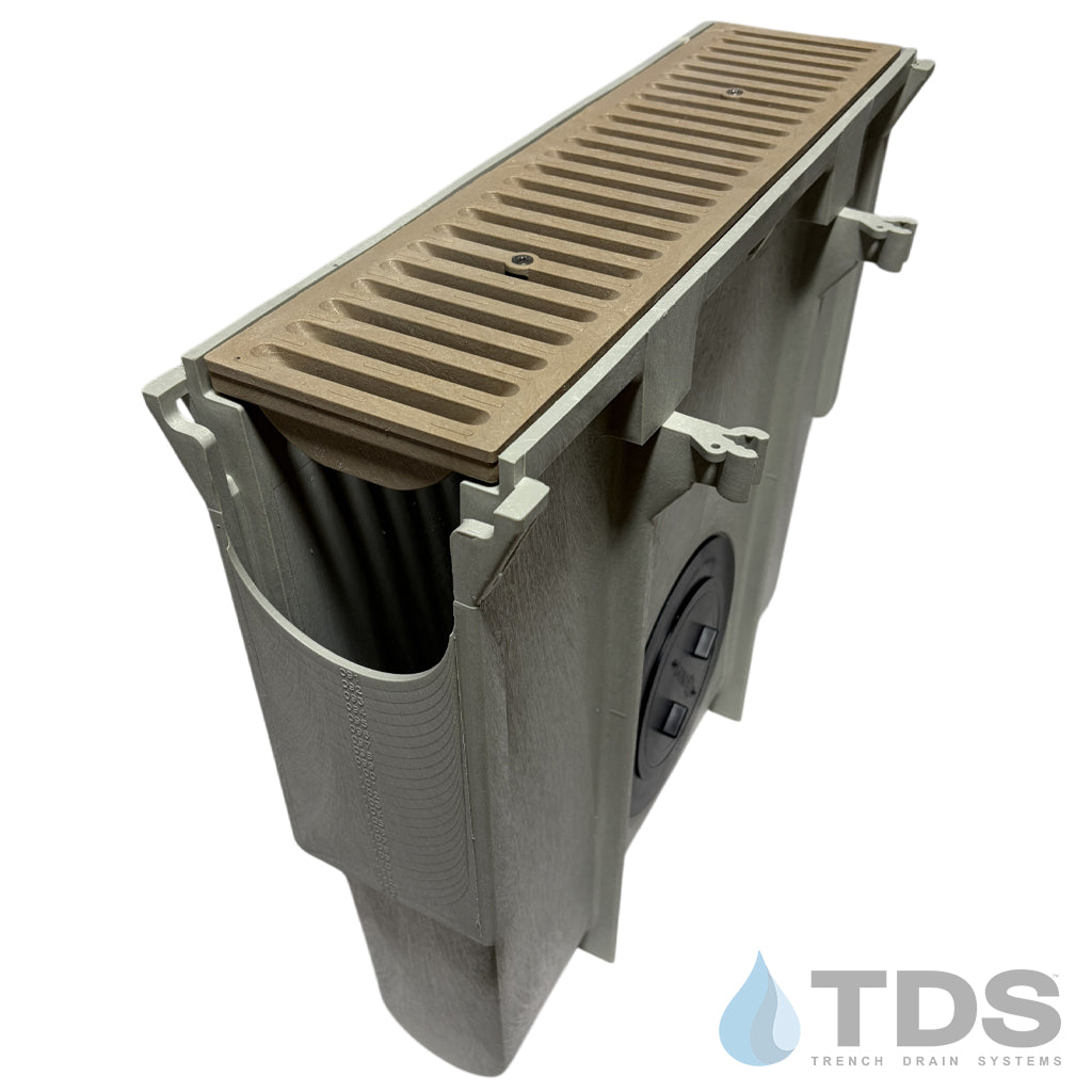 NDS Dura Slope Inline Catch Basin with DS-664 Grate
