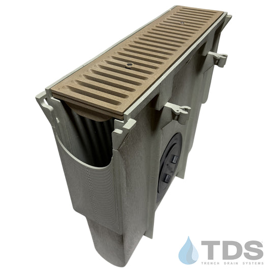 NDS Dura Slope Inline Catch Basin with DS-664 Grate