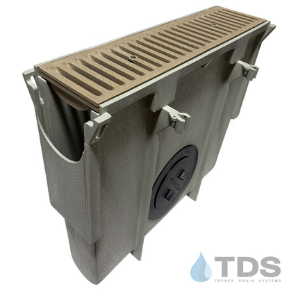 NDS Dura Slope Inline Catch Basin with DS-664 Grate