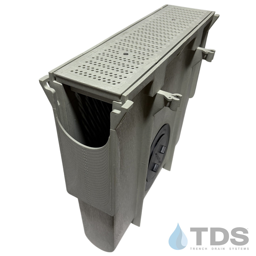 NDS Dura Slope Inline Catch Basin with DS-670 Grate