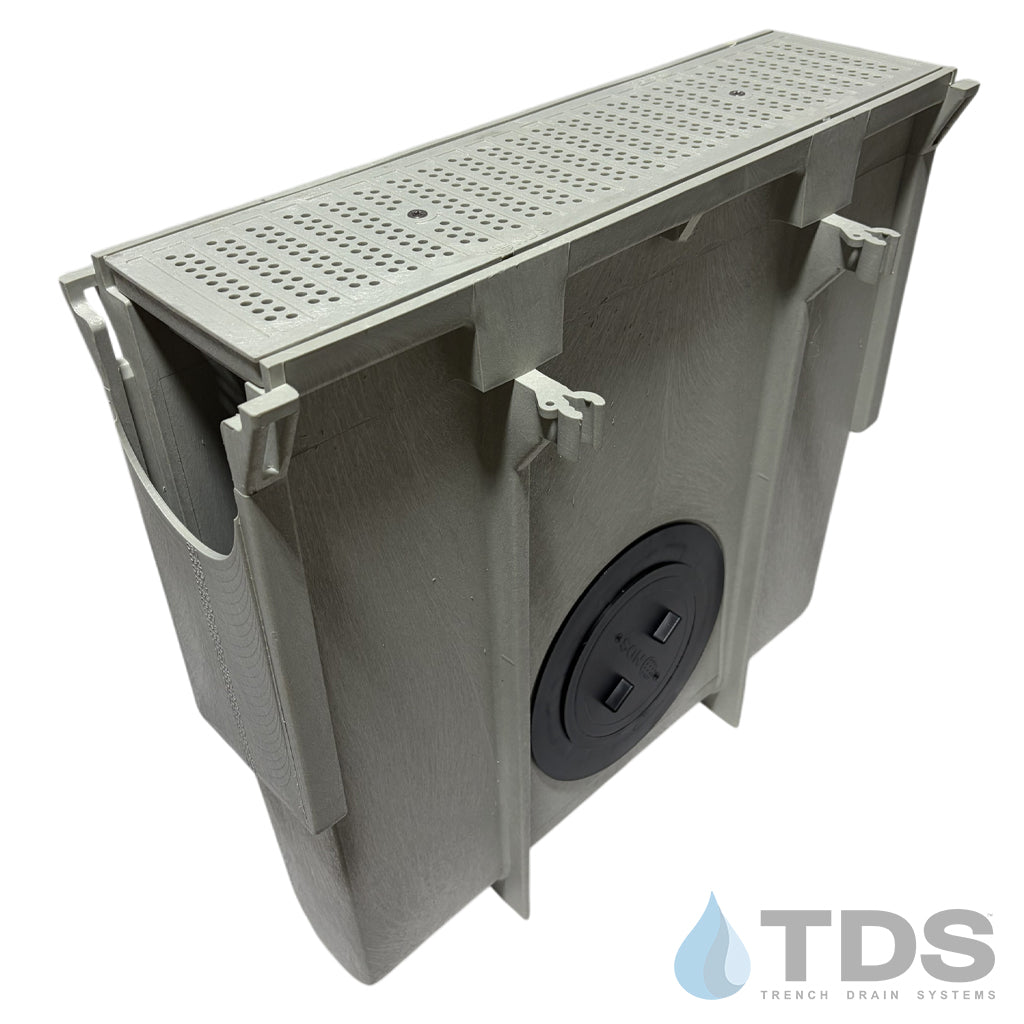 NDS Dura Slope Inline Catch Basin with DS-670 Grate