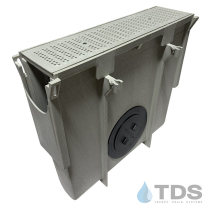 NDS Dura Slope Inline Catch Basin with DS-670 Grate