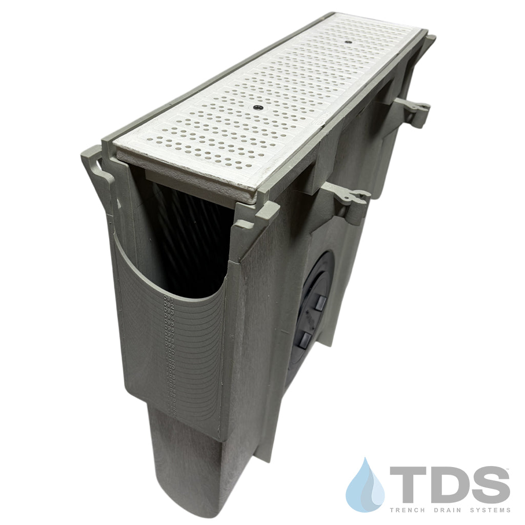 NDS Dura Slope Inline Catch Basin with DS-671 Grate