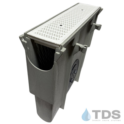 NDS Dura Slope Inline Catch Basin with DS-671 Grate