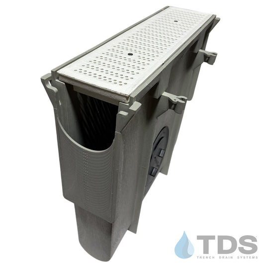 NDS Dura Slope Inline Catch Basin with DS-671 Grate