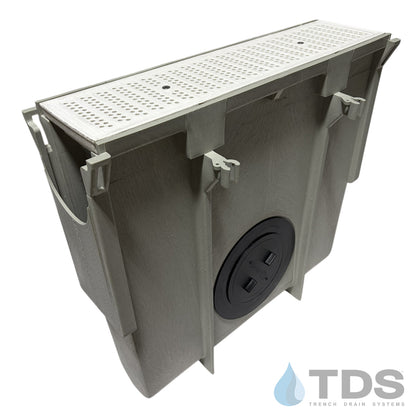 NDS Dura Slope Inline Catch Basin with DS-671 Grate