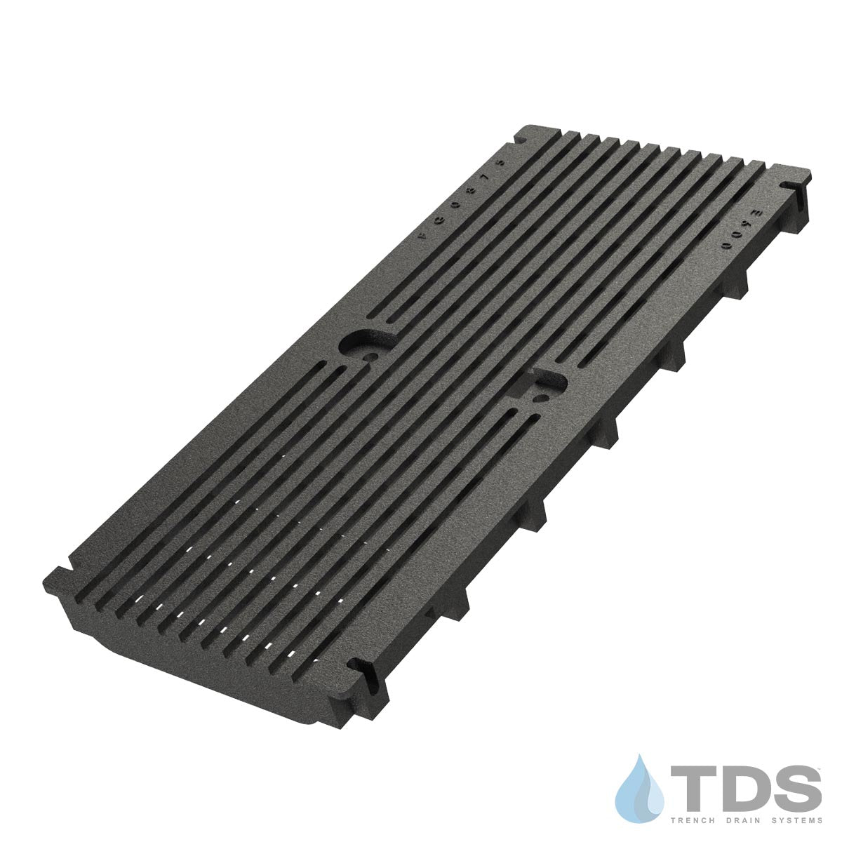 Trench•Era™ FP Series Drain System w/FG0875 10" Wide Class E ADA Grate - HD Galvanized Frame