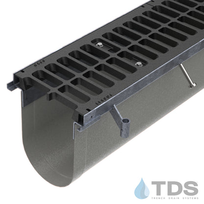 Trench•Era™ FP Series Drain System w/FG0841 10" Wide Class C Grate - HD Galvanized Frame