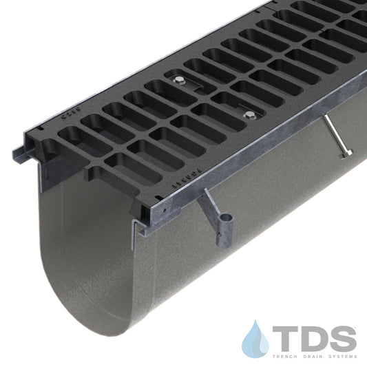 Trench•Era™ FP Series Drain System w/FG0841 10" Wide Class C Grate - HD Galvanized Frame