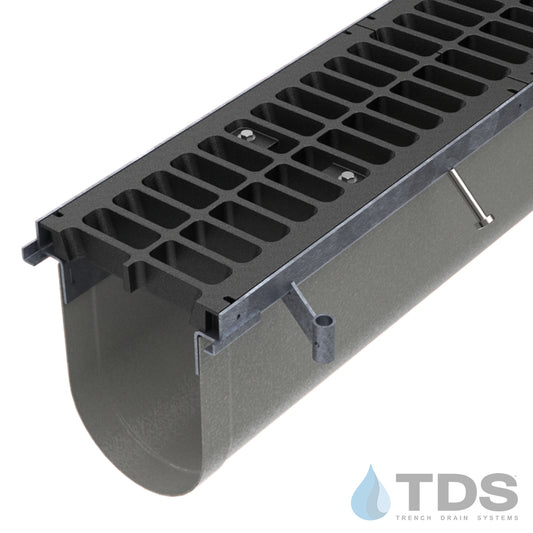 Trench•Era™ FP Series 10" with FG0842 grate and heavy-duty galvanized frame