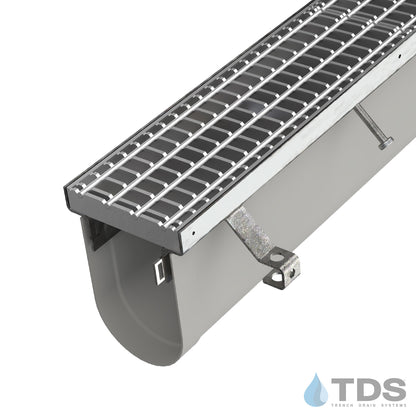 FPK-DG3048R-S Trench•Era™ FP Series with stainless edge and galvanized bar grate