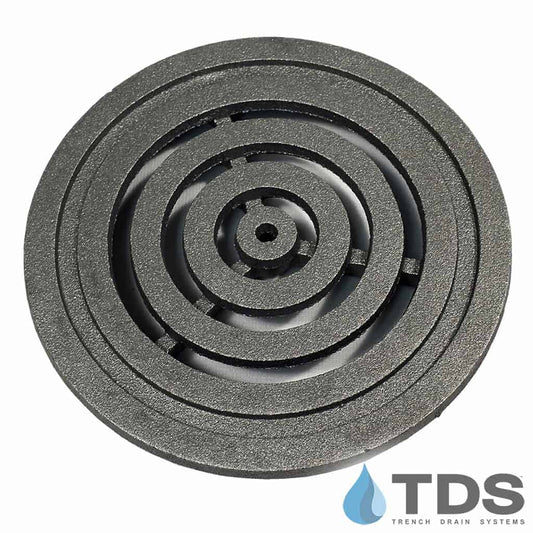Iron Age 6 inch diameter Bullseye raw cast iron grate