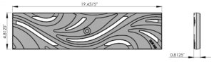 ULMA U100KX Drain Channel w/ Iron Age Minnione Grate - RAW
