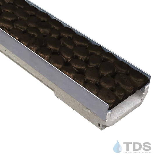 Ulma M100KX Stainless Steel edge channel Iron Age River Rock Baked on Oil Finish Grate