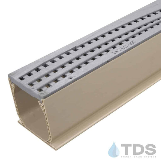 Gray Wave Poly Grate with Sand Mini Channel MCKS-555GY