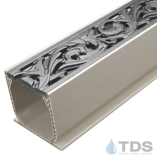 Iron Age Raw Acanthus Grate in Sand Mini Channel MCKS-IA-Aca