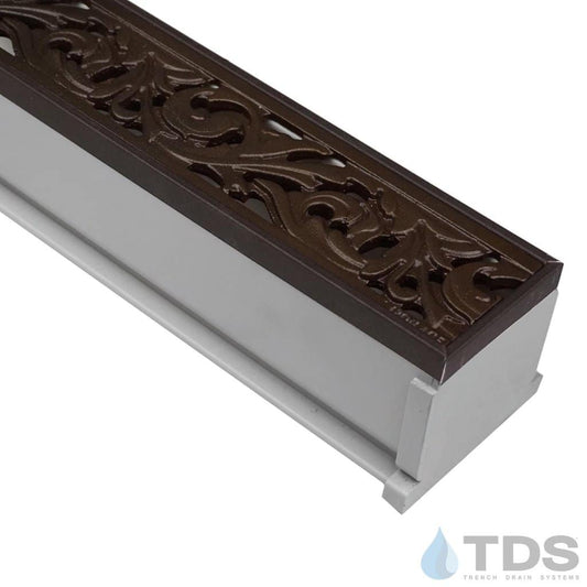 MMG-BF-ANC TDS MAX Mini Sytem in Gray with Oil Brushed Edge and Iron Age BoOF Acanthus Grates