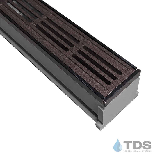 TDS™ 3" Gray MAX Mini w/ Iron Age Que BoOF Grate & Oil Rubbed Bronze Edge