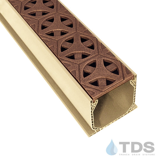 NDS 3" Sand Mini Channel Kit with TDS Bronze Age Tardis Grate - Natural