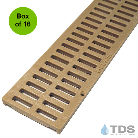 NDS 544 - Box of 16 - Class B ADA Compliant Slotted HDPE 3" x 36" Grate - SAND
