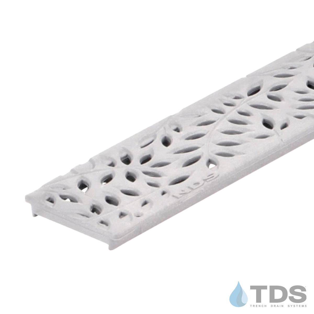 NDS 3" Gray Mini Channel Kit with NDS Botanical Grate - Gray