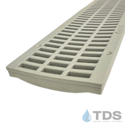 NDS 714 Class B Slotted HDPE 3" x 20" Grate - Light Gray