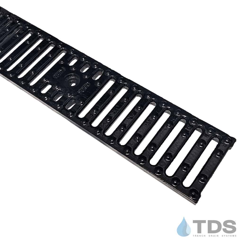 ZURN Z884 Drainage Kit w/ P4-CG Slotted Cast Iron Grate - VP Locks - Bottom Outlet & Stainless Frame