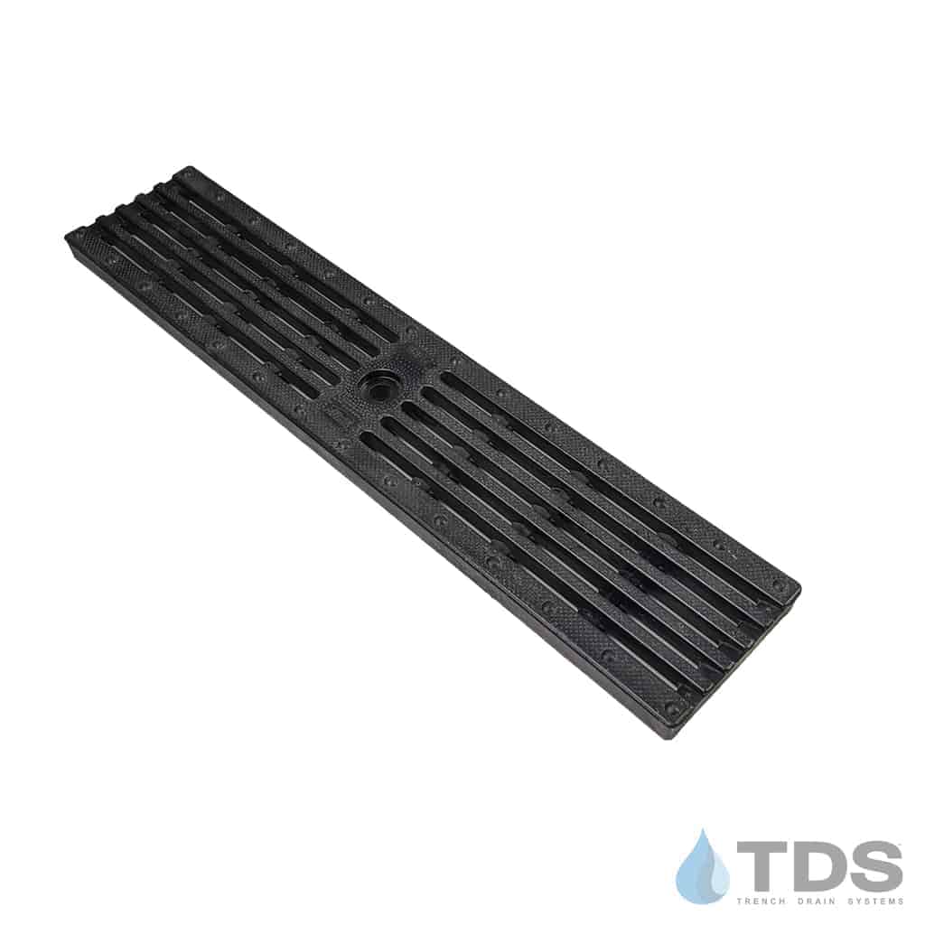 ZURN Z884 Drainage Kit w/ P4-HPP-BLACK HDPE Grate - Bottom Outlet