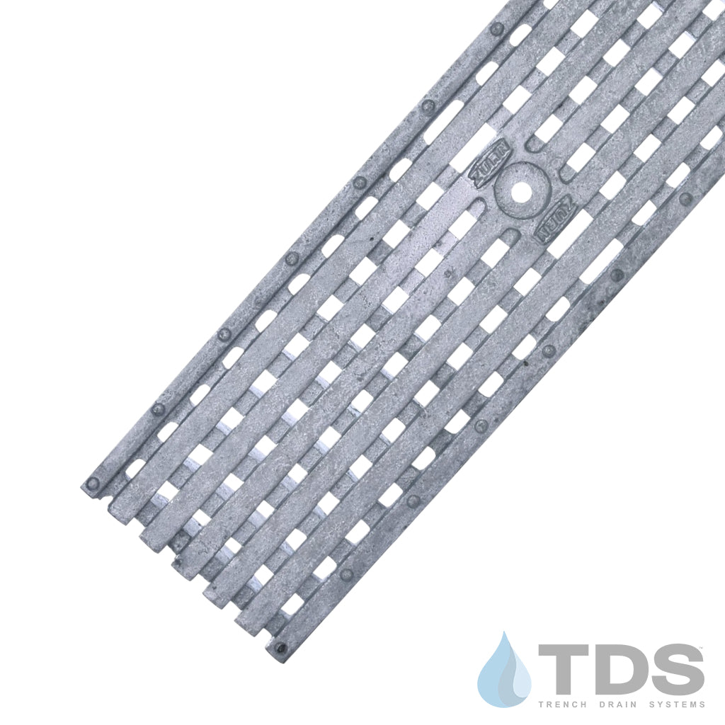 Zurn ZF806 Flo-Thru® Drain with P6-GHPDE Galvanized Ductile Iron Grate - HD Z Frame