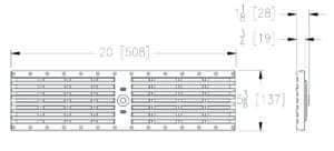 Zurn ZF806 Flo-Thru® Drain with P6-HPP Black HDPE Grate - HD Z Frame