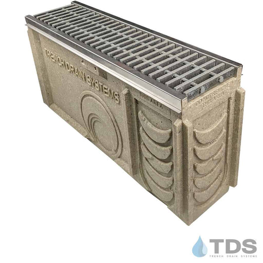 Catch Basin PCK6-CB06S-DG0644-SE fiberglass grate with stainless steel edging