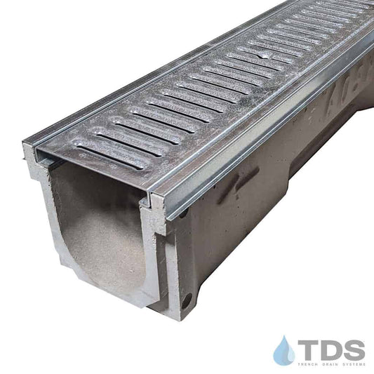 PCK6-DG0640-GE POLYCAST with Galvanized Steel Slotted Grate and Edging