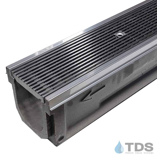 PCK6-SE-655R Polycast 600 Kit with Stainless Steel Edge and DG0655R Reinforced Wedge Wire Grate