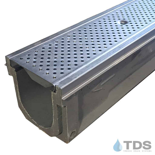 POLYCAST 600 Series Kit with DG0657R Perforated Stainless Grate and Edging | Load Class C
