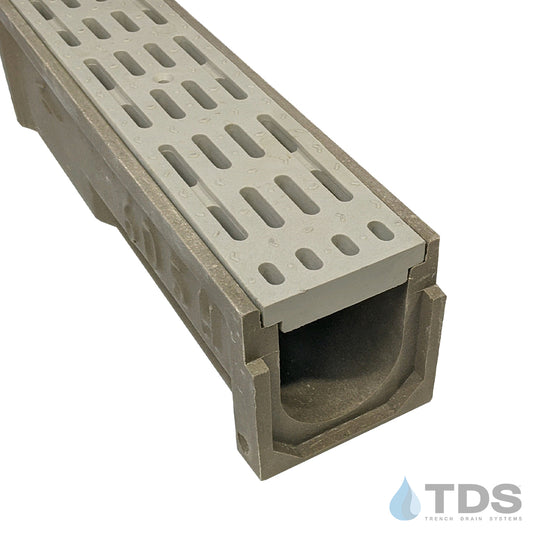 POLYCAST 600 Series Kit w/ DG0675G Gray Transverse Plastic Grate - Load Class A