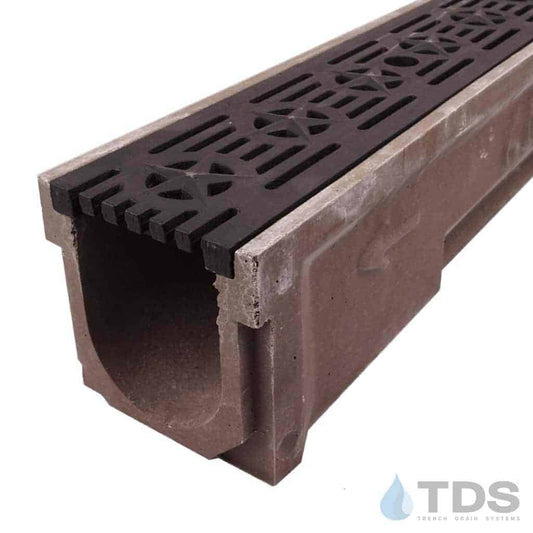 POLY600-XX-692-DK cast iron patriot grate polymer concrete channel Polycast