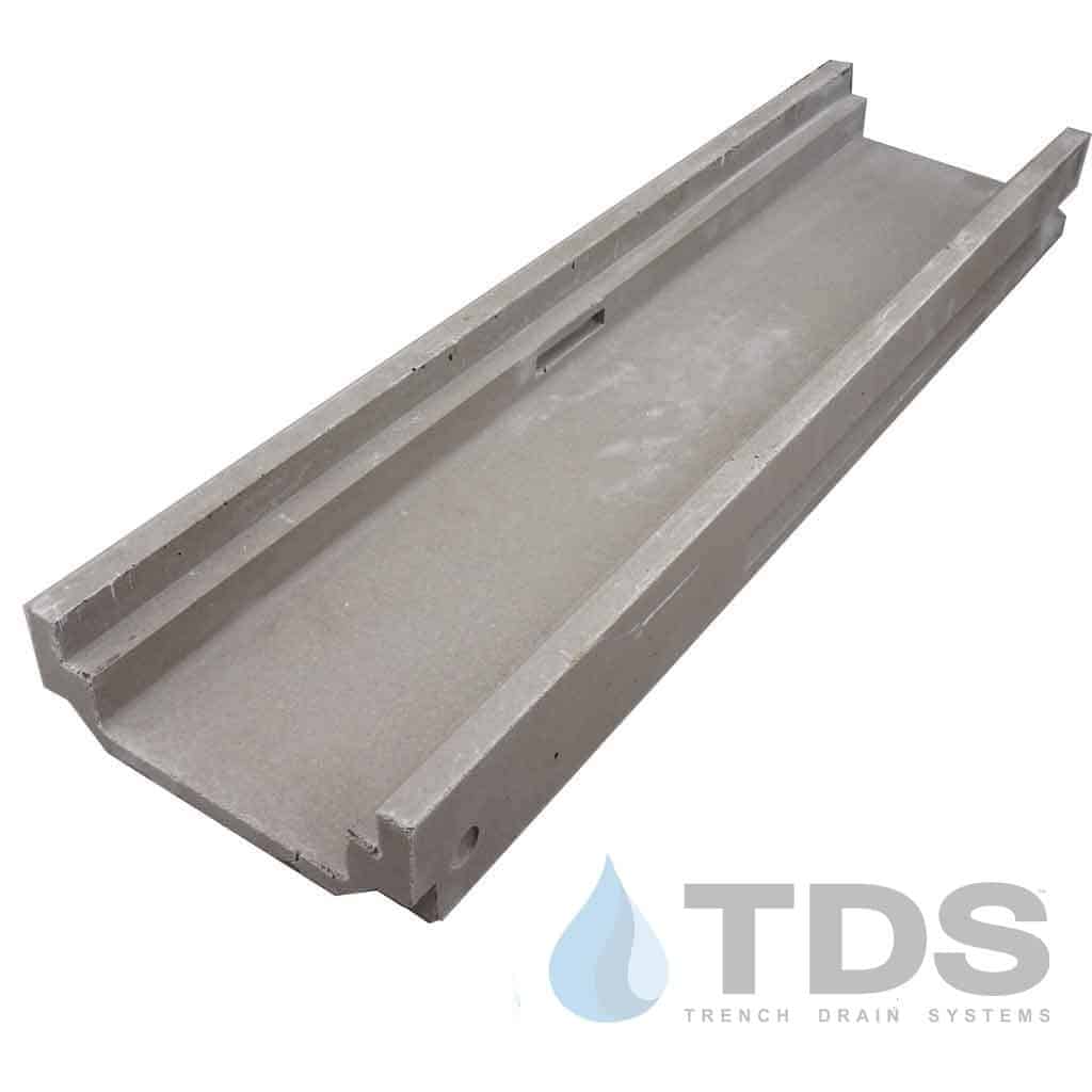 Polycast-500-channel-DK low profile polymer concrete channel shallow