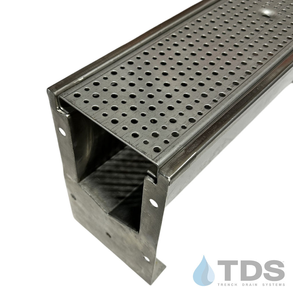 SS600 Stainless Steel Drain Kit w/ DG0632 Perforated 304 Stainless Steel Grate | Class A