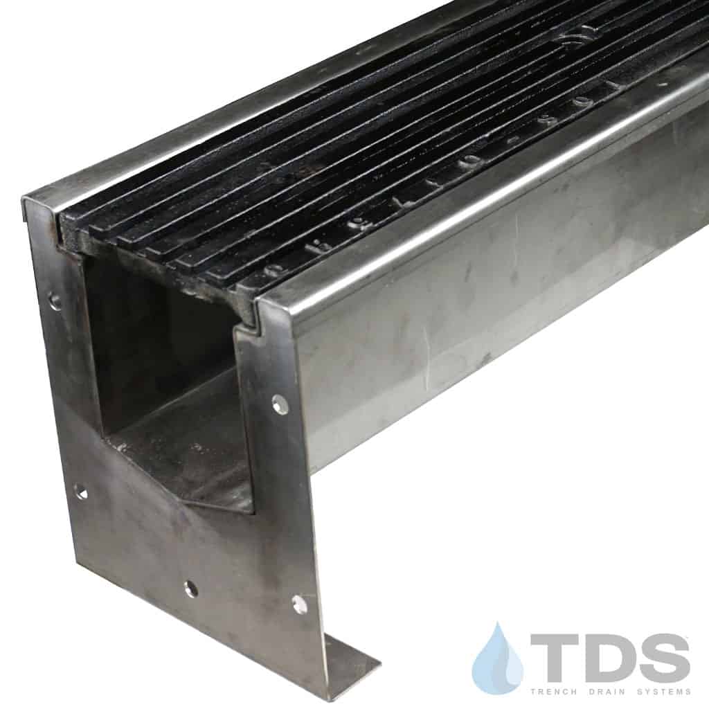 SS600 Stainless Steel Drain Kit w/ DG0675HD Transverse Slotted Ductile ...