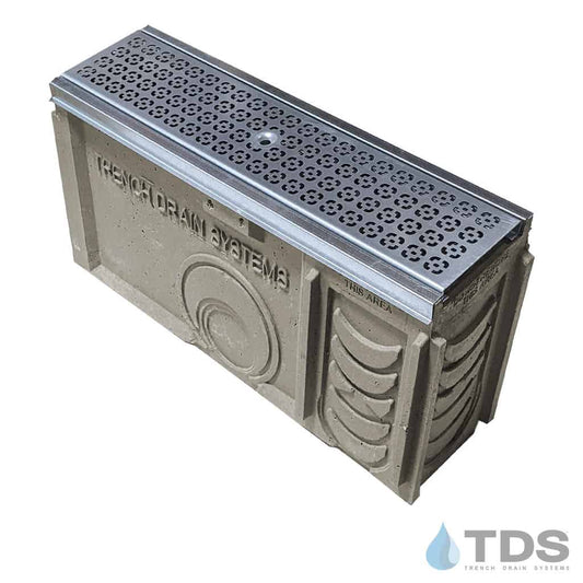 TP0650S - DG0623-GE Catch Basin w/ Square Deco with Galvanized Edging