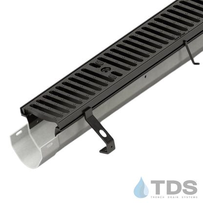 ZF806-DGC ductile iron grate and fiber reinforced polymer trench drain