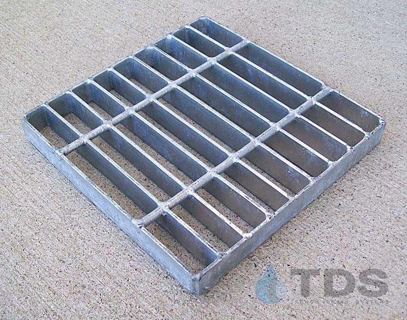 Square Galvanized Steel Catch Basin Grate – 4 Sizes | DrainageKits.com