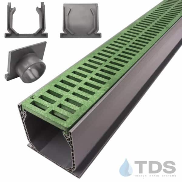 NDS Mini Channel with Green Slotted Grate