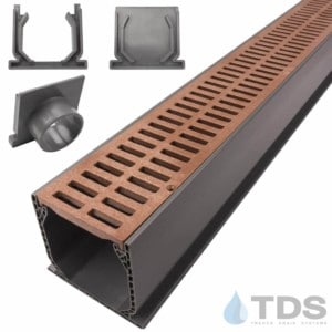 NDS Mini Channel with Red Slotted Grate