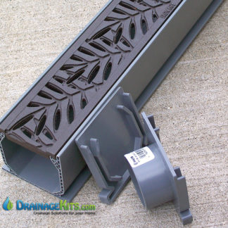 3″ Drainage Kit w/Deco Cast Iron Grates – Interlaken – DrainageKits.com