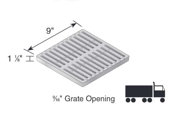 913 ductile iron slotted grate
