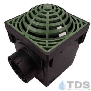 NDS-2outlet-catch-basin-4in-outlets-grn-atrium-grate-TDSdrains