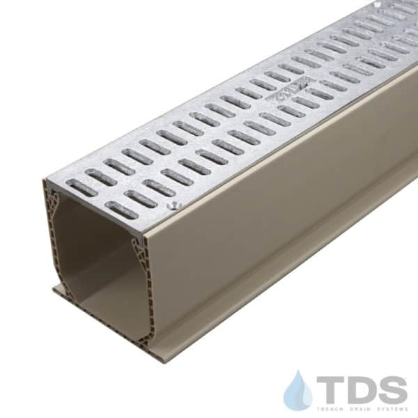 Aluminum Slotted Grate with 3" NDS Mini Channel MCKS-TDS561-TDSdrains